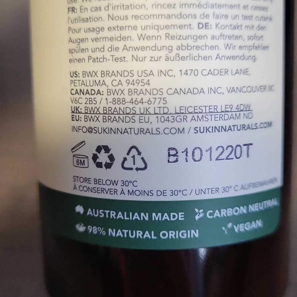 SUKIN Organic Natural Cream Facial Cleanser - Picture 6 of 7